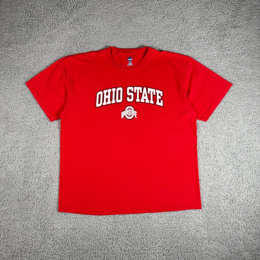 NCAA Ohio State T-Shirt Size Large OSU‎ Buckeyes Sports Red Big Ten